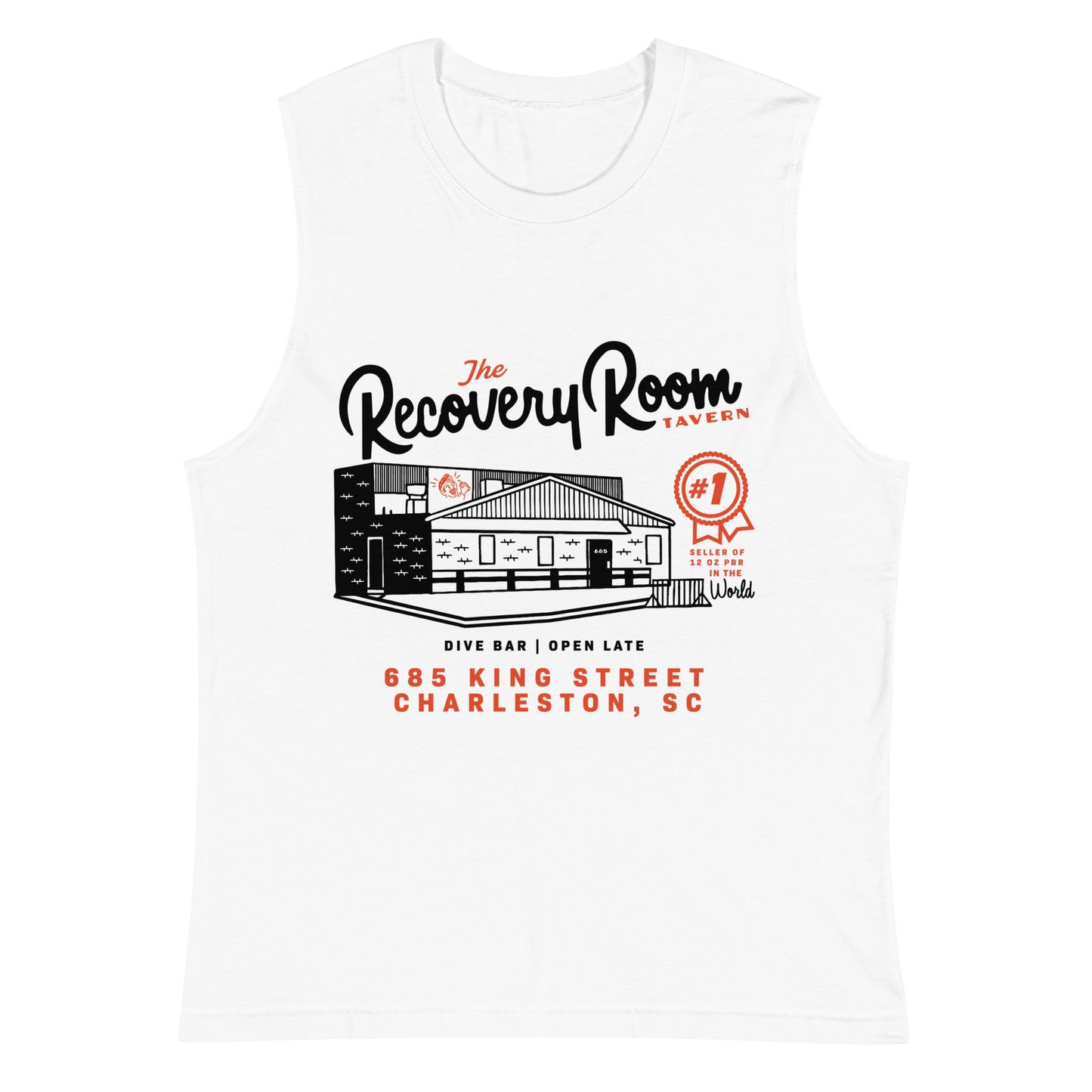 Recovery Room Pencil Outline Muscle Shirt