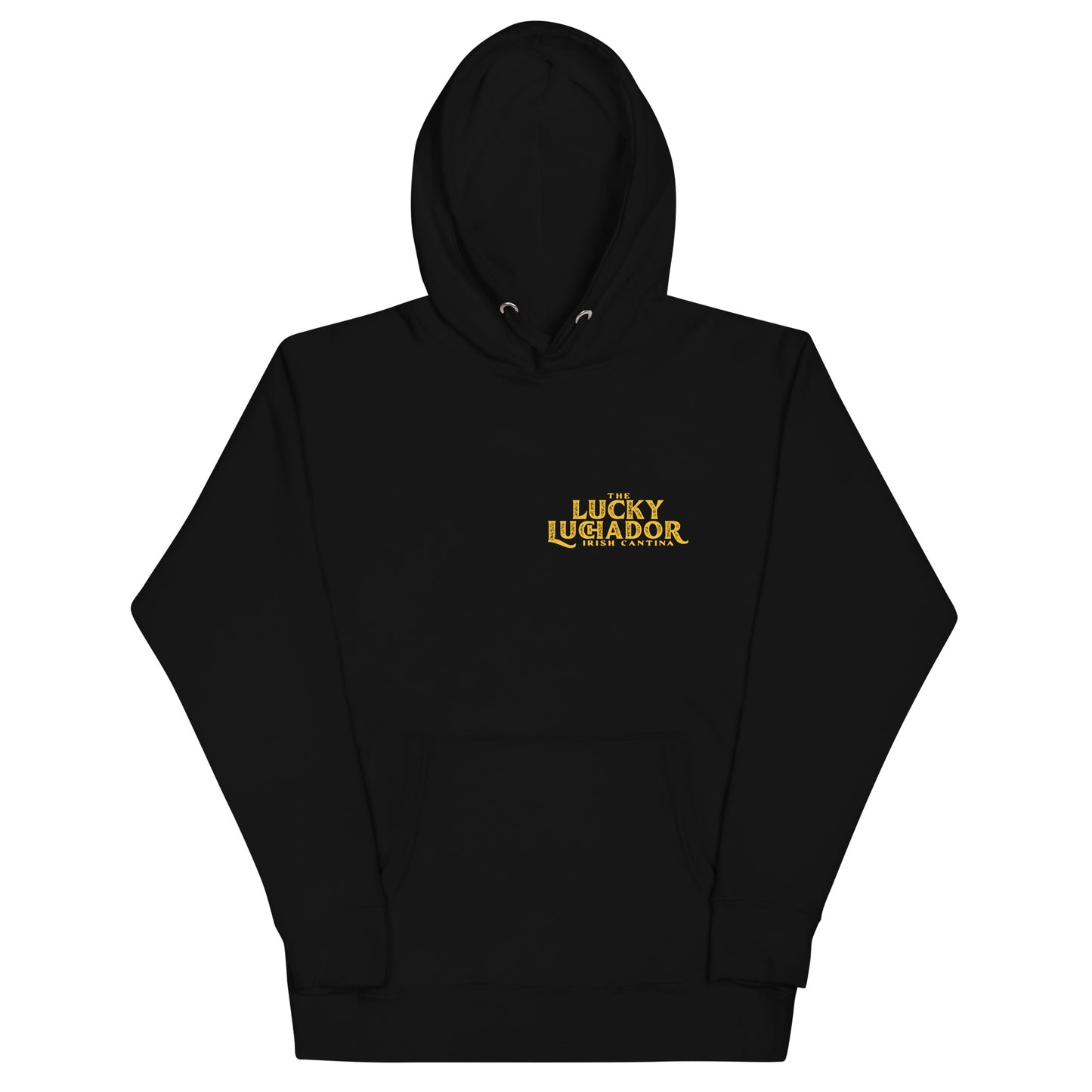 Yellow Lucky Luchador Boxing Gloves Unisex Hoodie