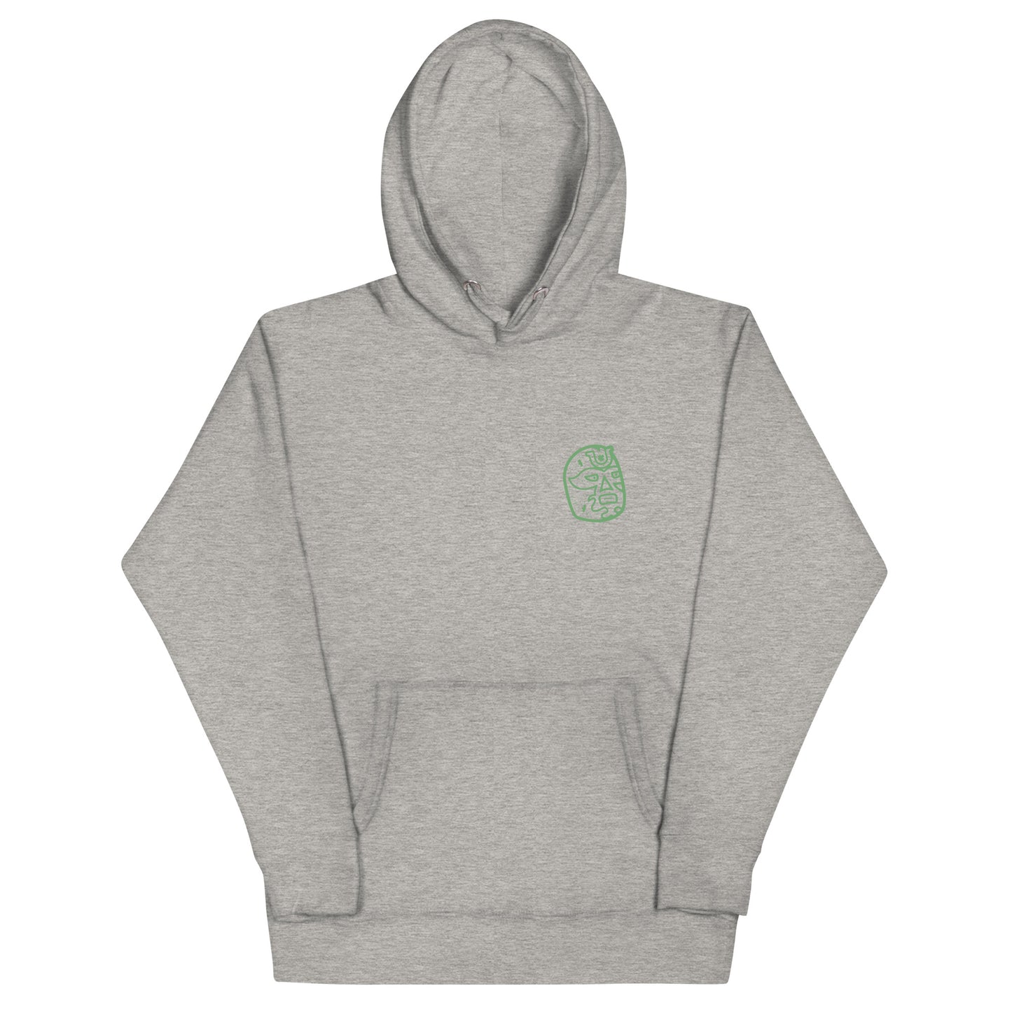 Green Lucky Luchador Head Unisex Hoodie