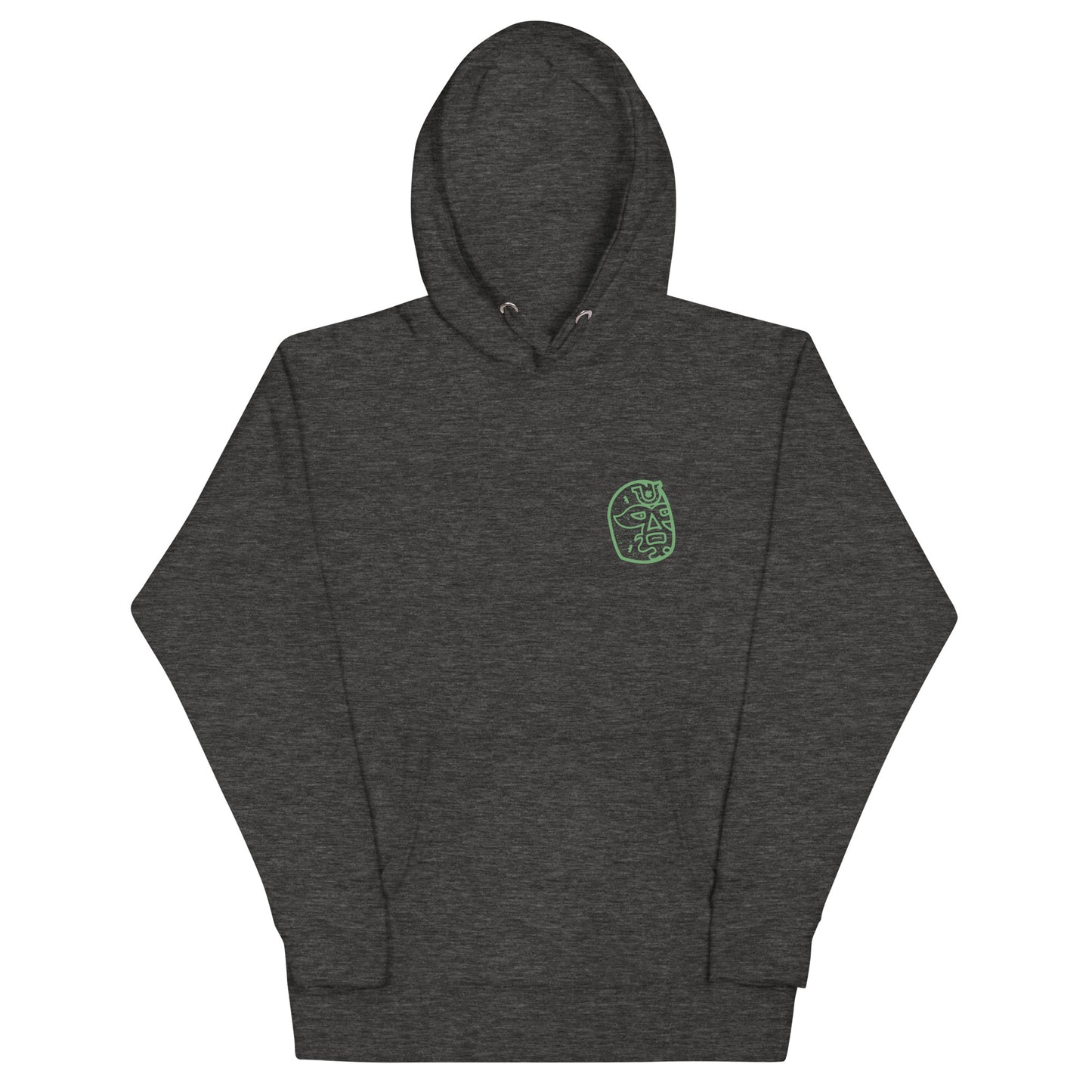 Green Lucky Luchador Head Unisex Hoodie