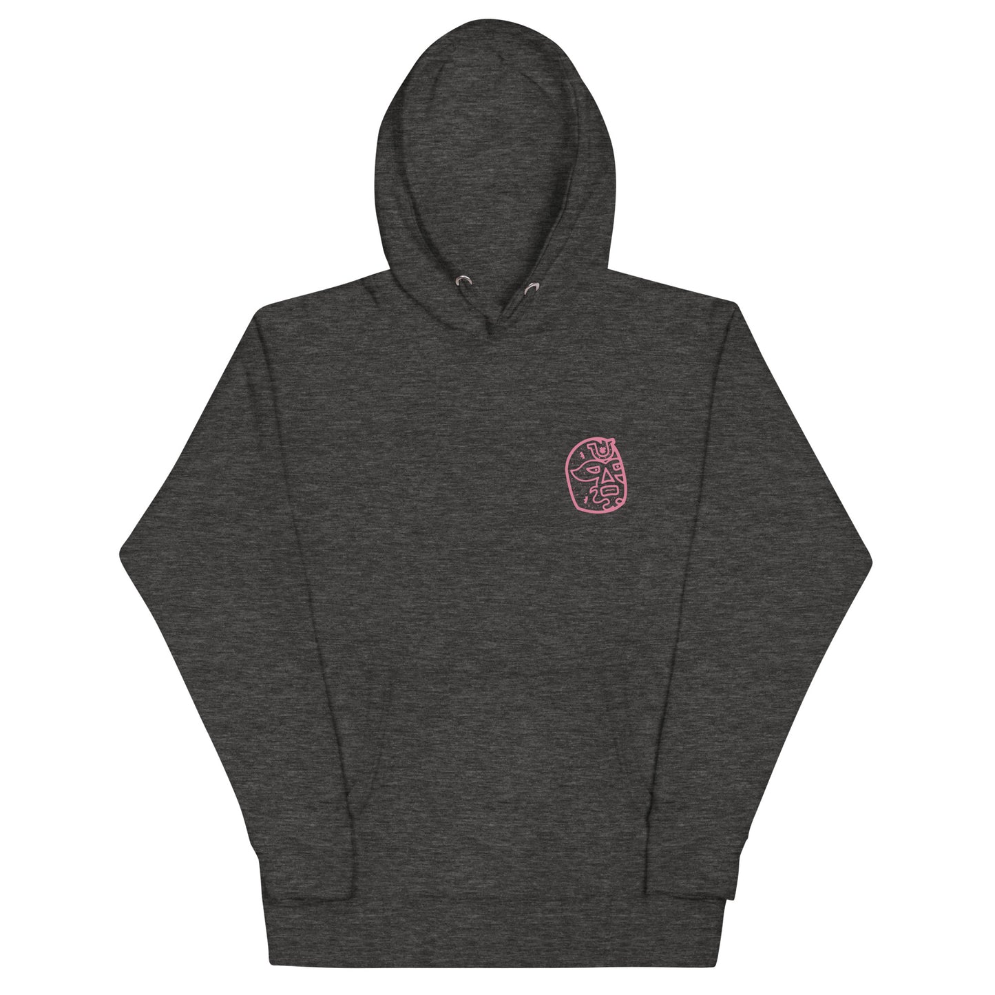 Pink Lucky Luchador Head Unisex Hoodie