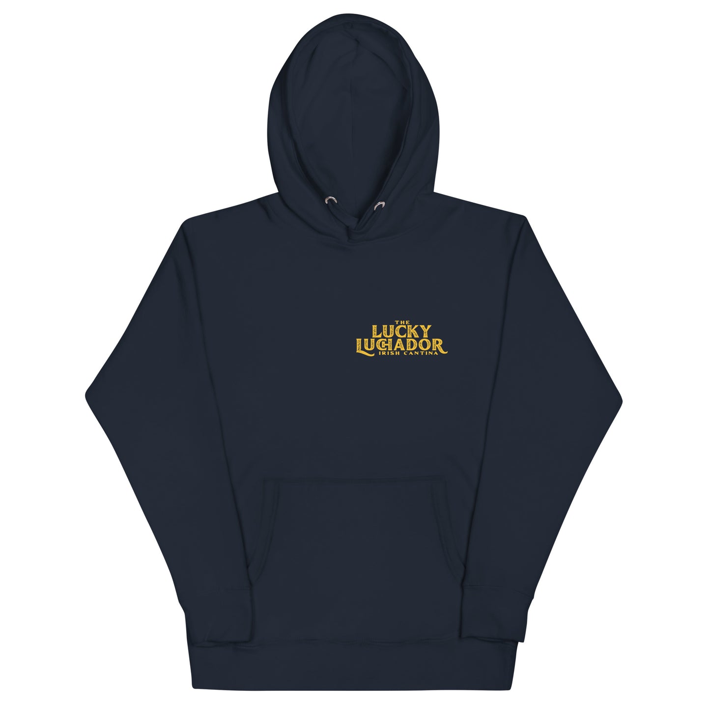 Yellow Lucky Luchador Boxing Gloves Unisex Hoodie