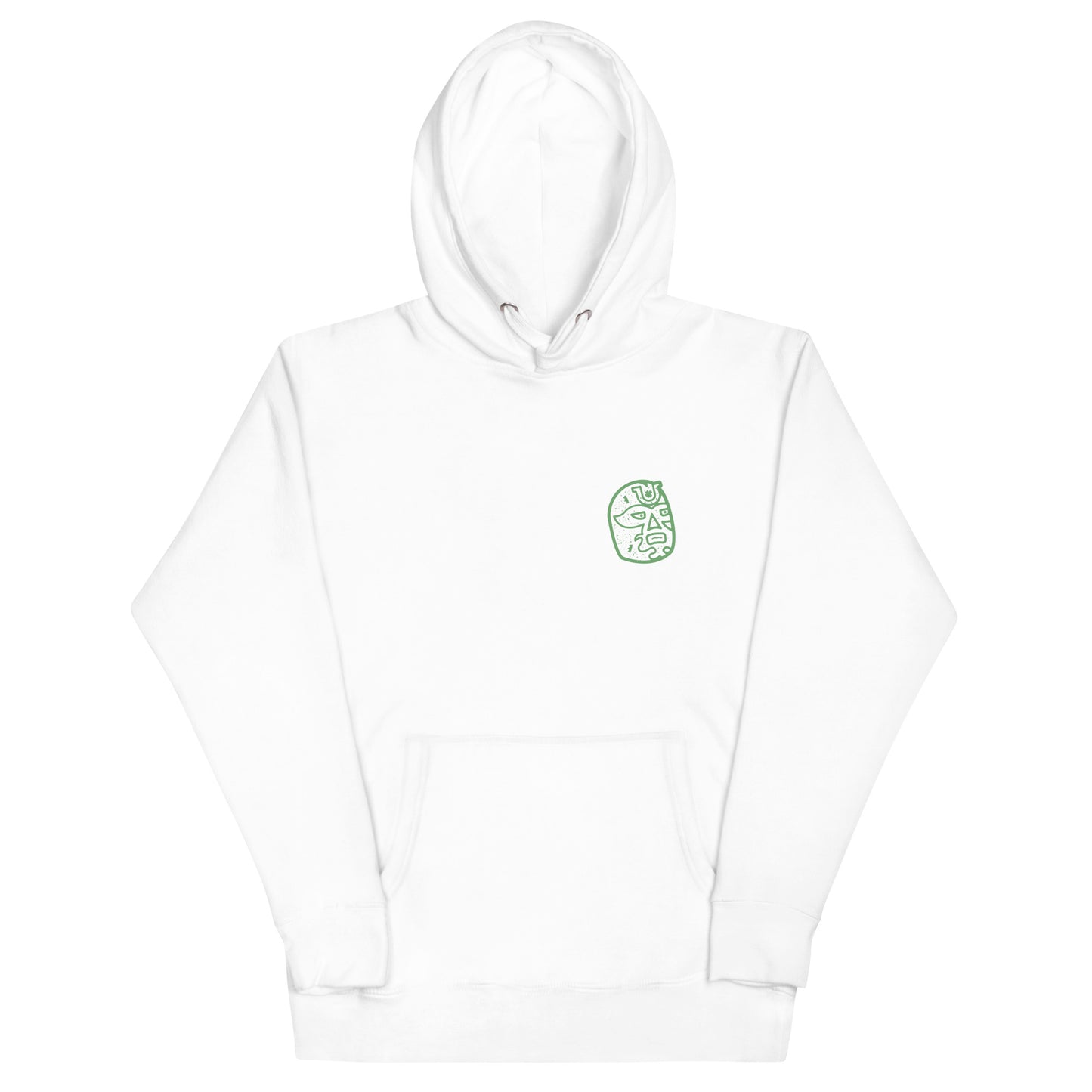 Green Lucky Luchador Head Unisex Hoodie