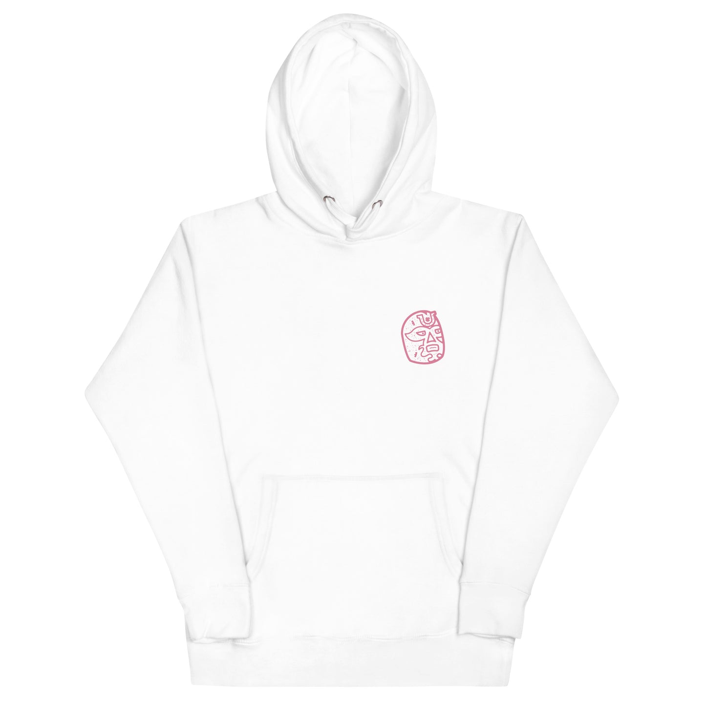 Pink Lucky Luchador Head Unisex Hoodie