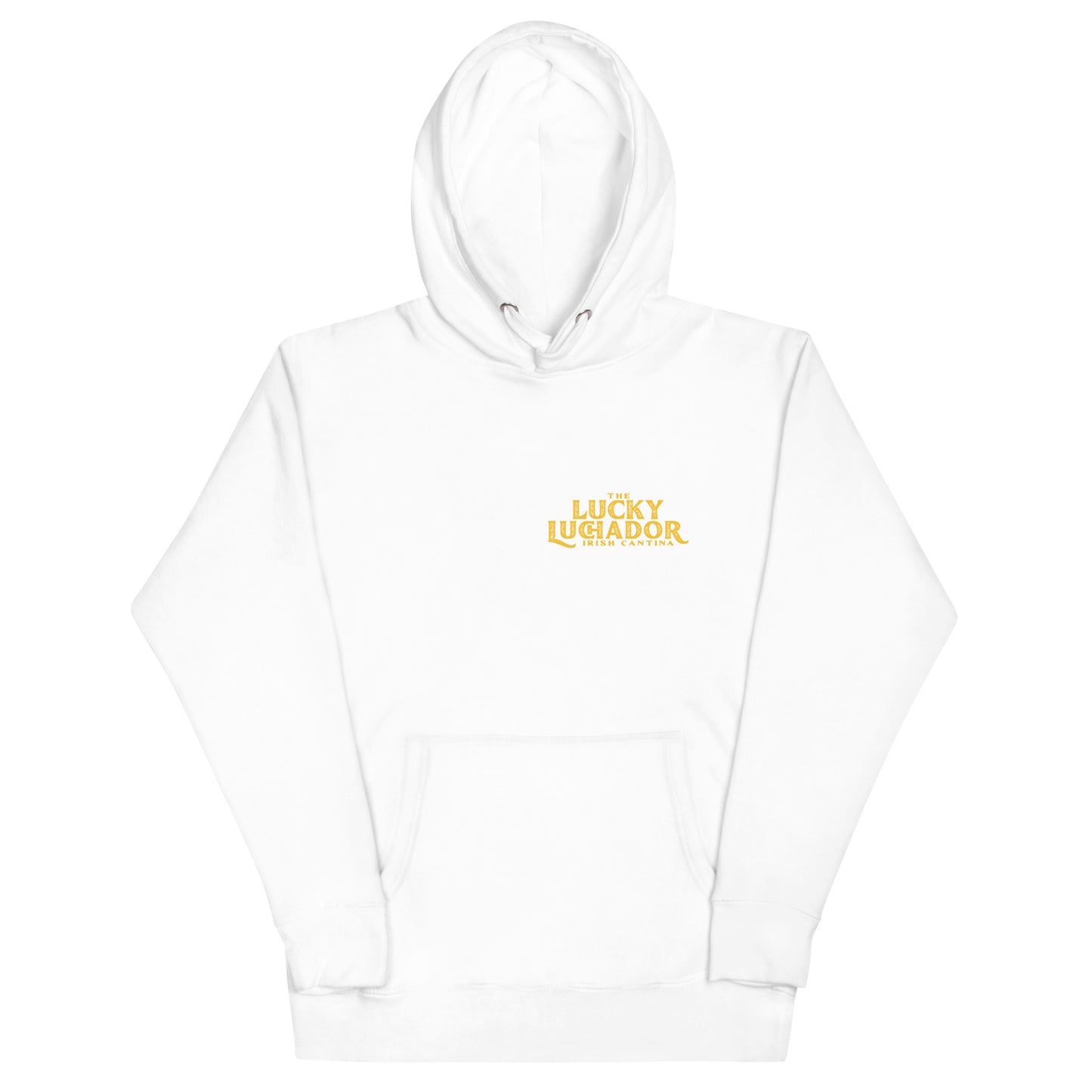 Yellow Lucky Luchador Boxing Gloves Unisex Hoodie