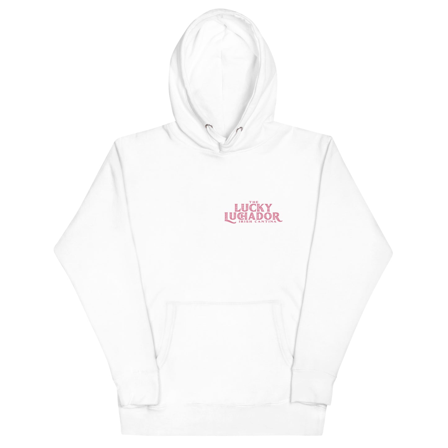 Pink Lucky Luchador Boxing Gloves Unisex Hoodie