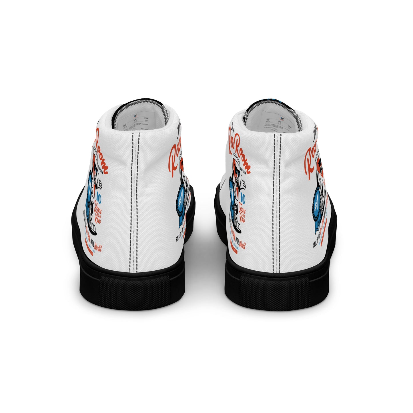 10 Years of PBR Recovery Room Women’s high top canvas shoes