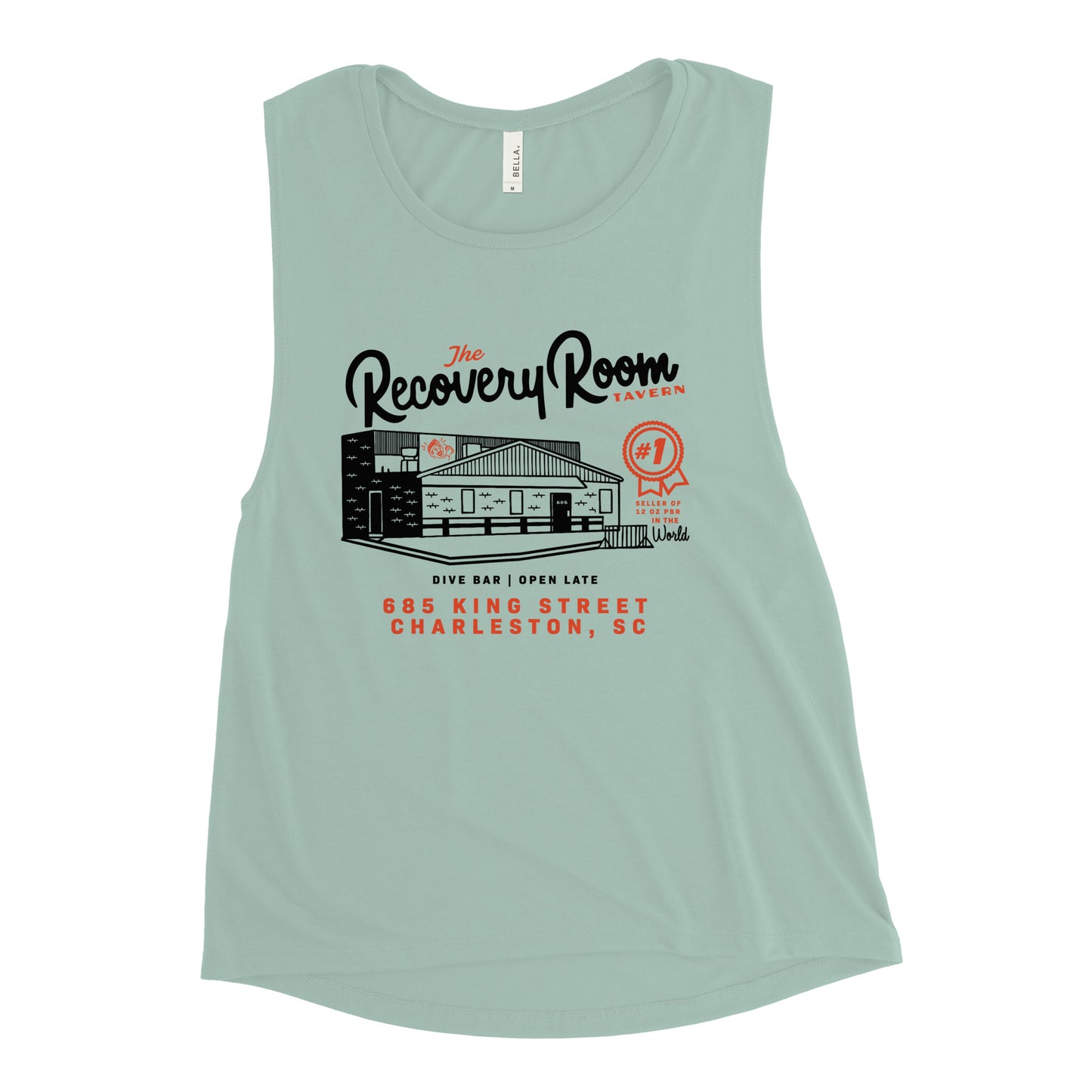 Recovery Room Pencil Outline Ladies’ Muscle Tank