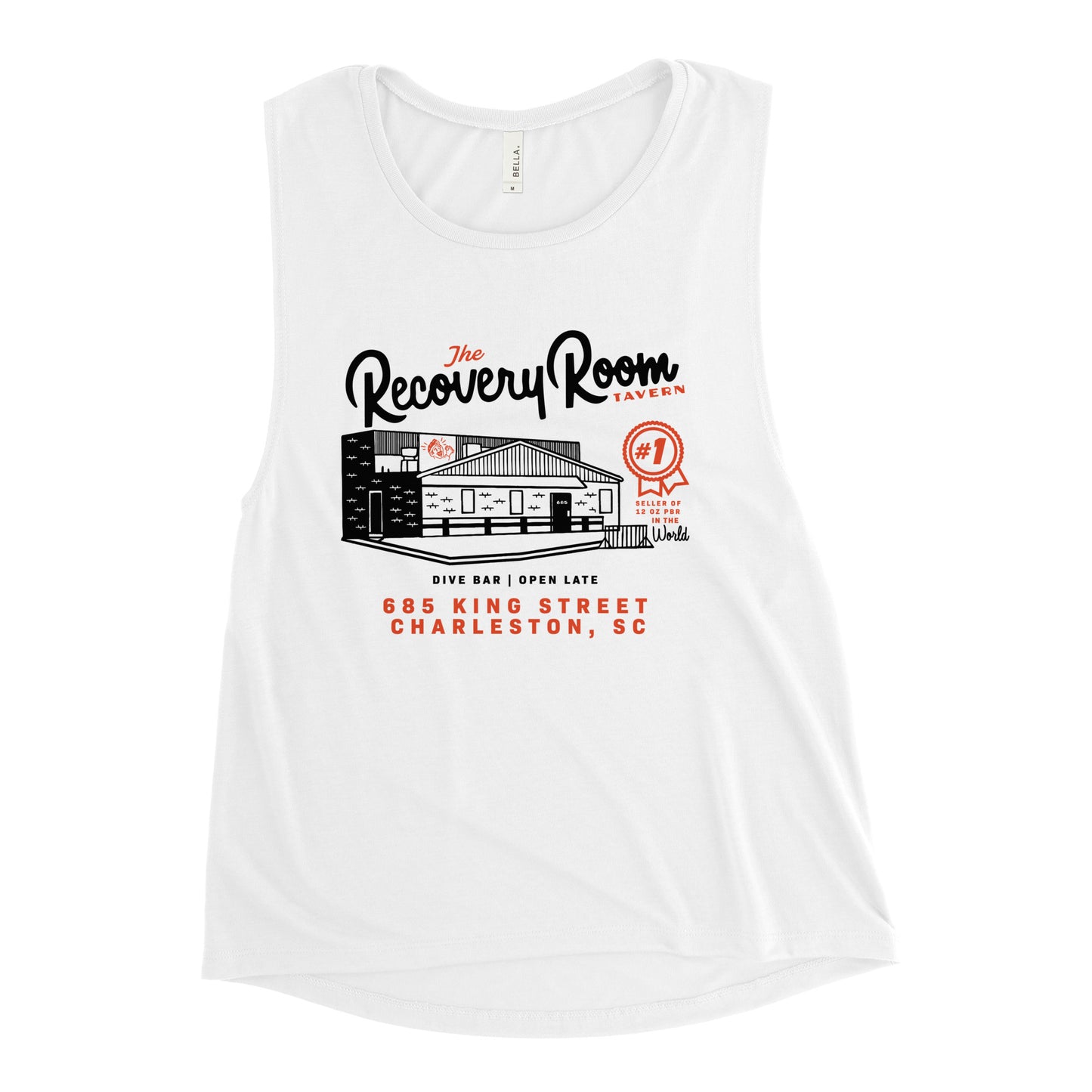 Recovery Room Pencil Outline Ladies’ Muscle Tank